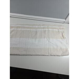 Sun Squad 28x58 Beach Towel White/Tan Striped Summer NEW Pool Swim Spa